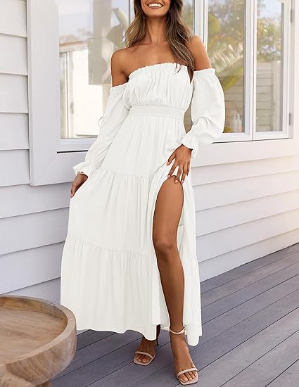 Elegant High-waisted A-line Layered Maxi Skirt With A Side Slit - Image 6