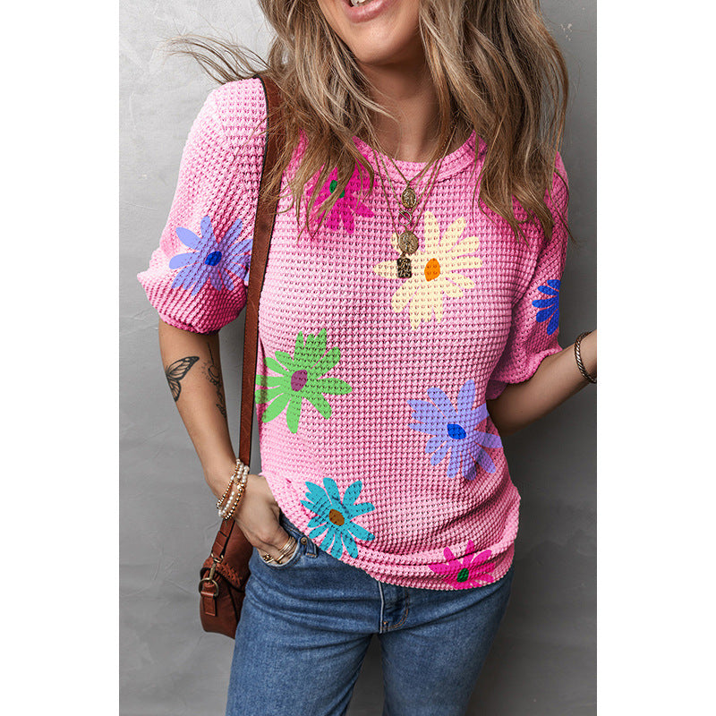 Fashion All-match Dopamine Print T-shirt - Image 2
