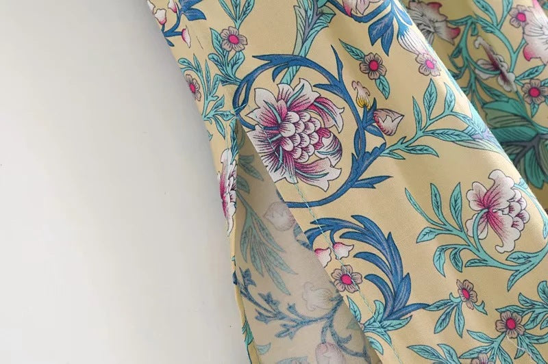 New Bohemian Printed Dresses European and American Women's Holiday Wind Beach Dresses - Image 3