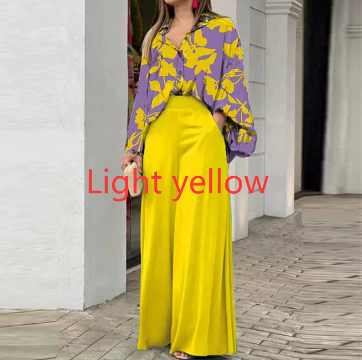 Fashionable Printed Wide-leg Pants - Image 11
