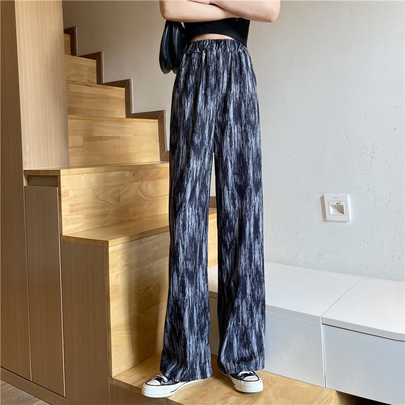 Plaid Wide Leg Pants Women Casual Pants - Image 9