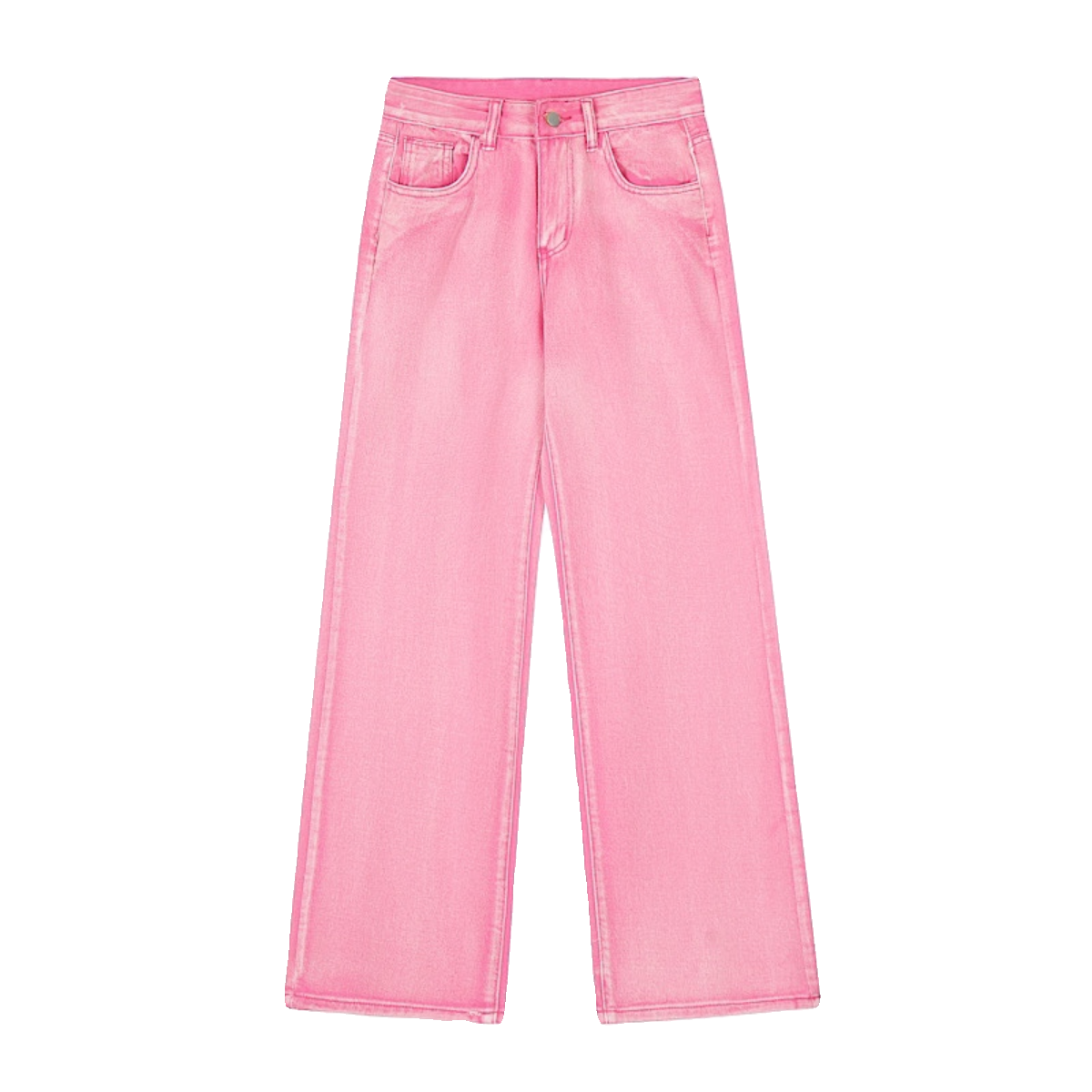 Women's Autumn Dopamine Color Retro Jeans Loose Casual Straight Leg Slimming Colored Pants - Image 9