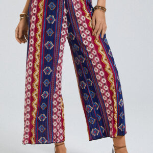 Striped Loose Wide-leg Pants Trousers