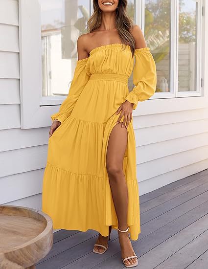Elegant High-waisted A-line Layered Maxi Skirt With A Side Slit - Image 2