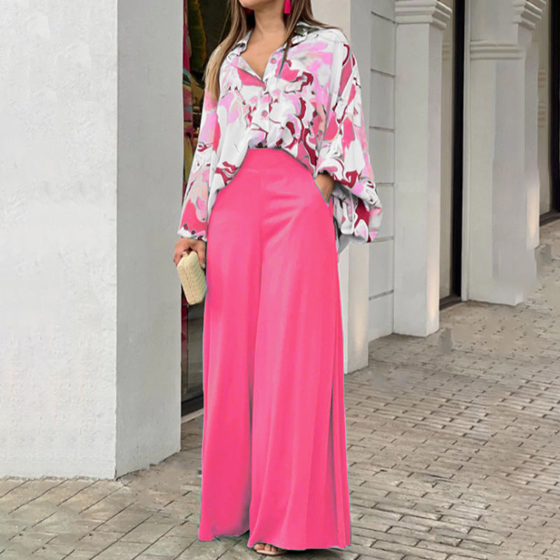 Fashionable Printed Wide-leg Pants - Image 4