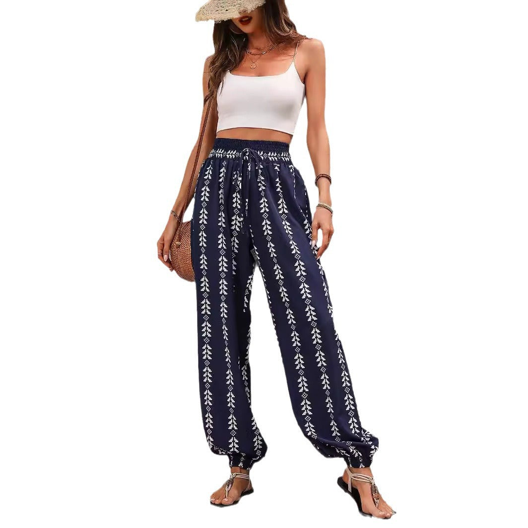 Mesh Wide-leg Knickerbockers Casual Pants - Image 5