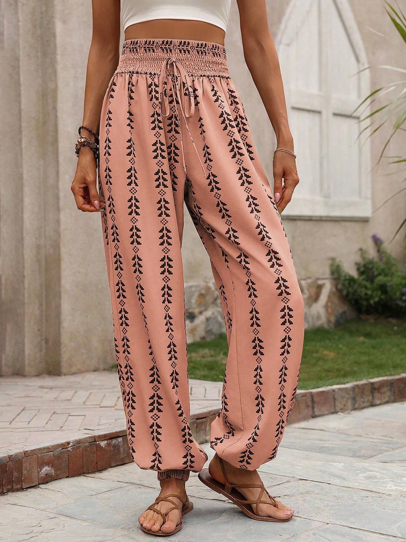 Mesh Wide-leg Knickerbockers Casual Pants - Image 9
